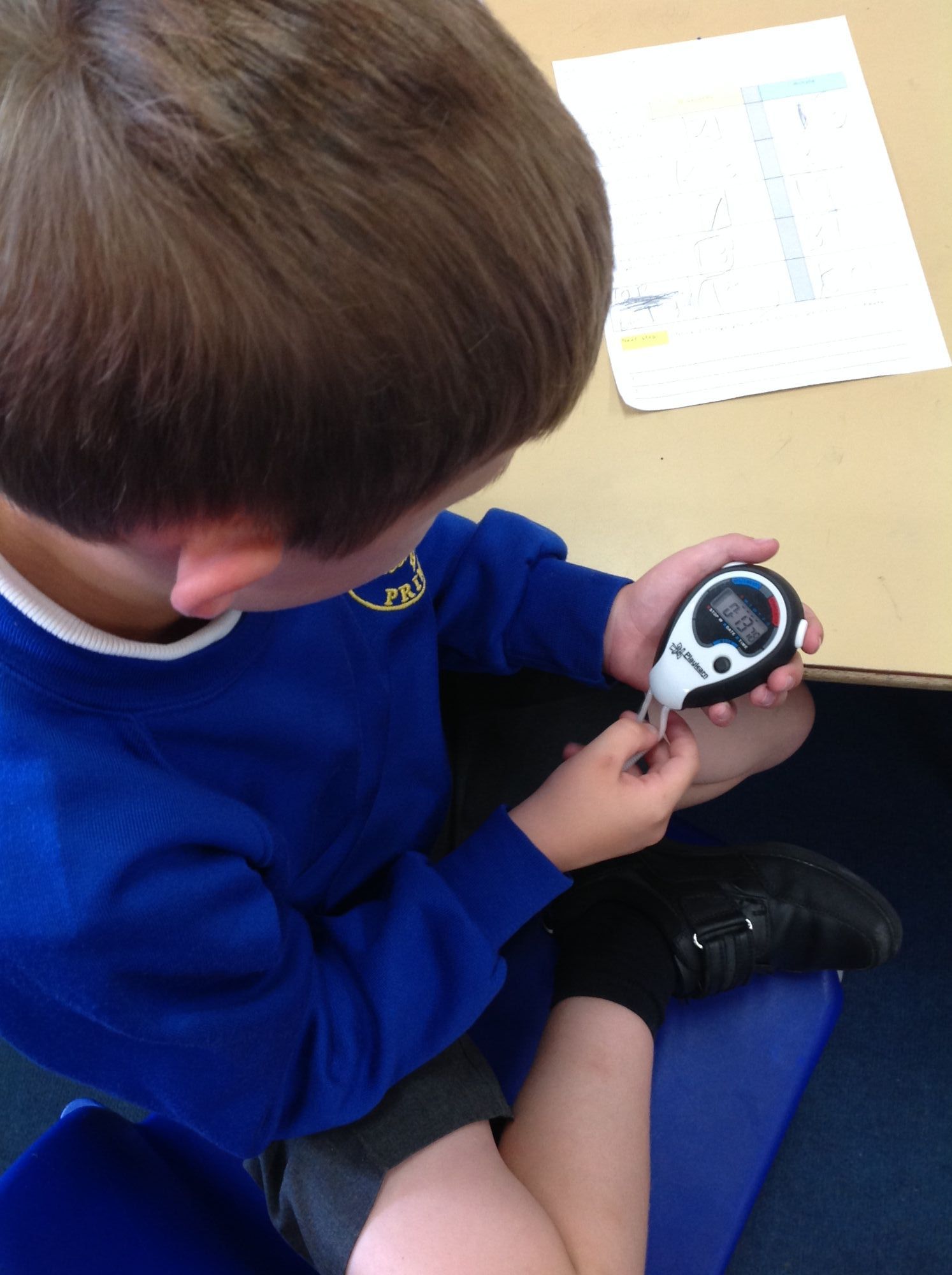 using a stopwatch
