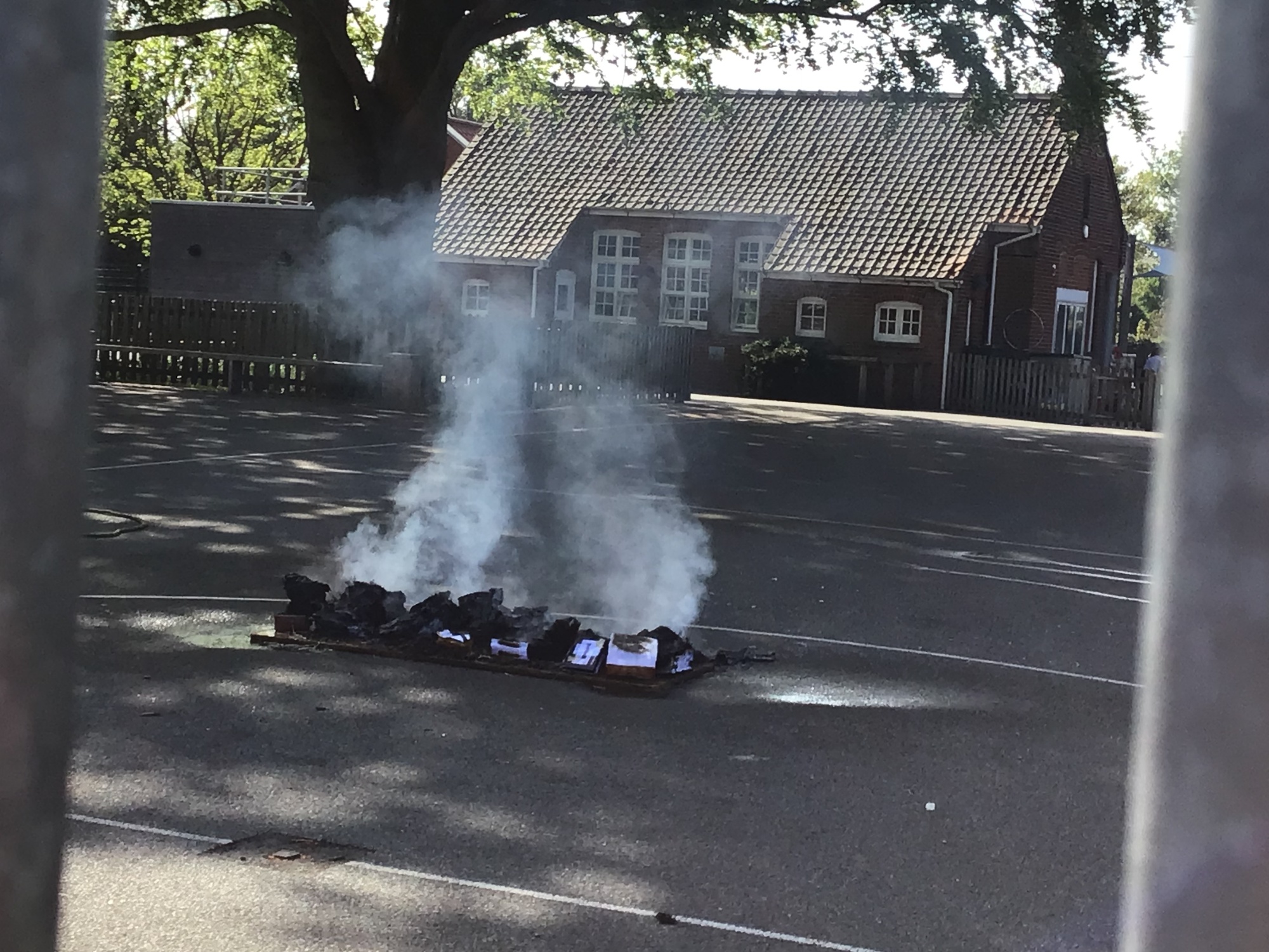 Great Fire of London - Houses burning