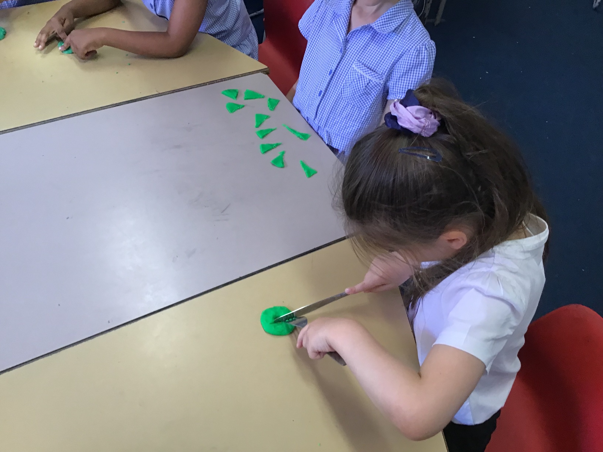Children using playdough