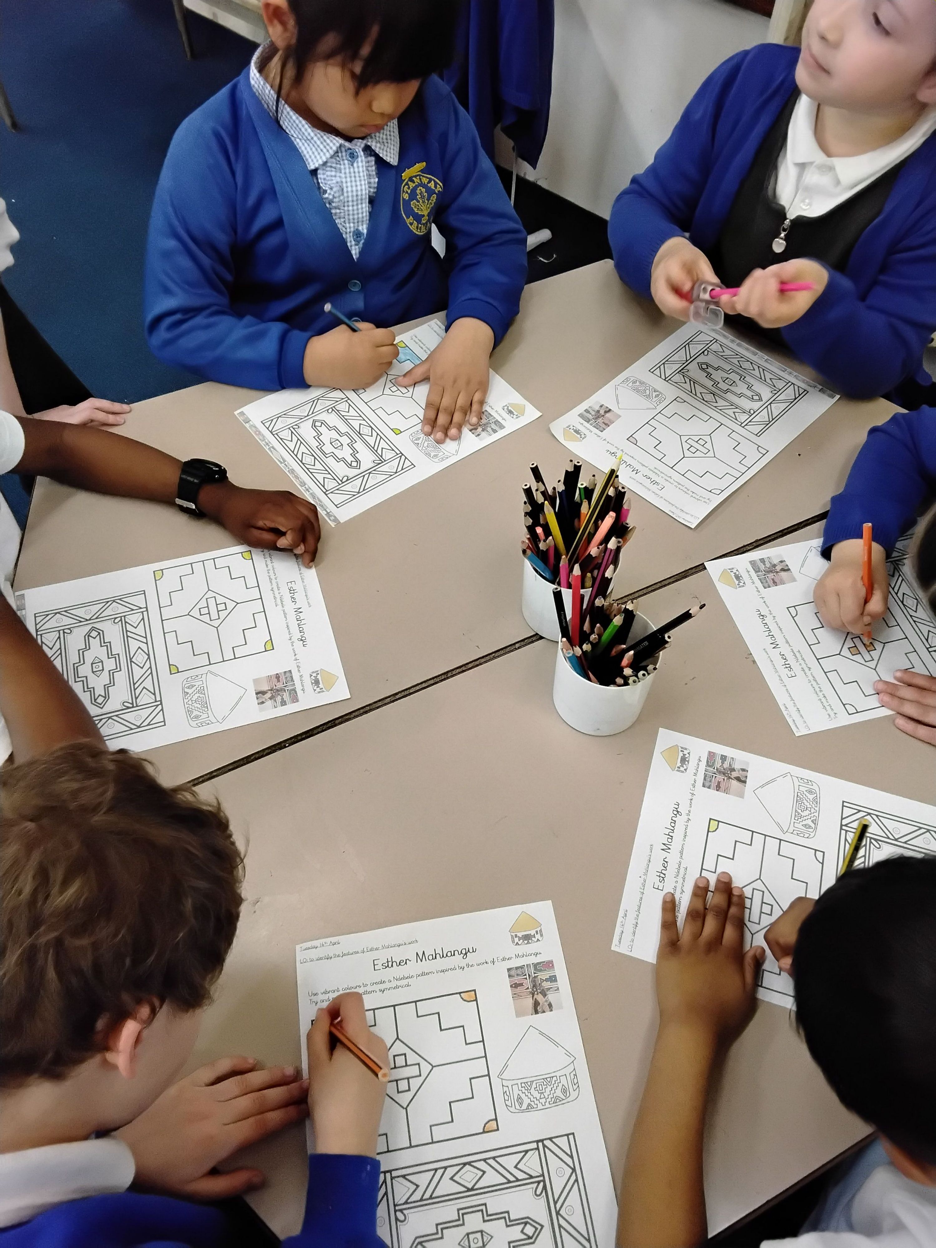 Replicating Esther Mahlangu art