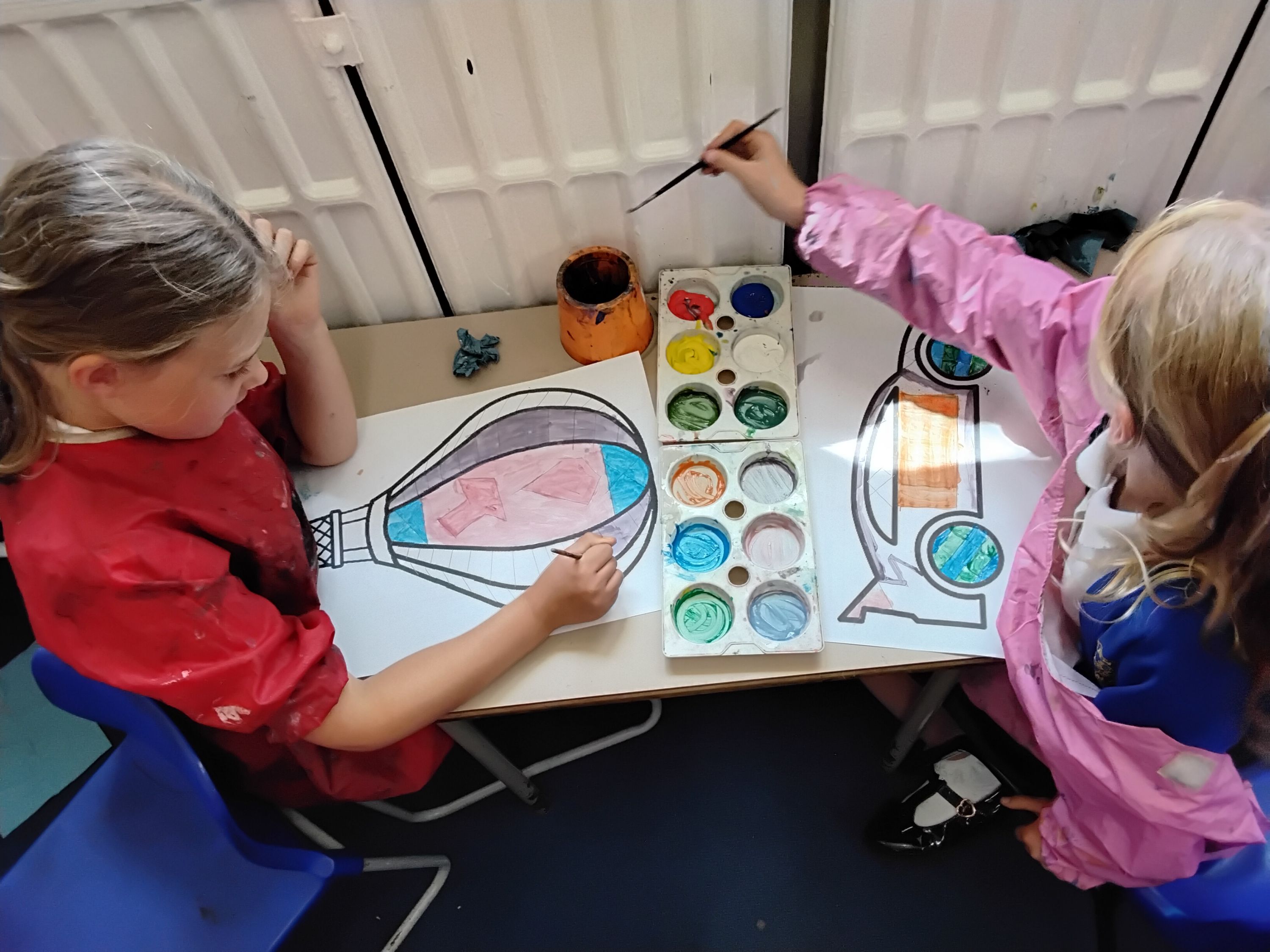 Painting geometric patterns