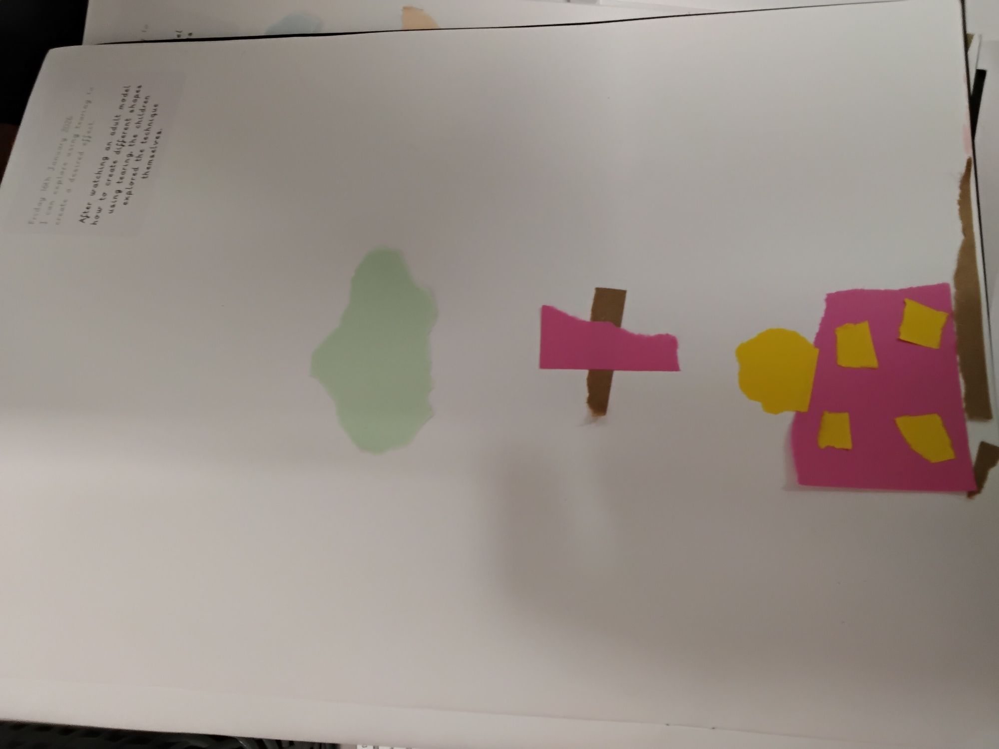 Collage by tearing Collage by tearing