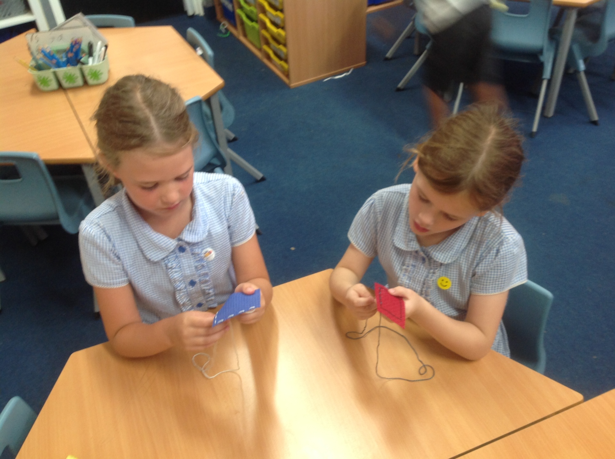 sewing in class