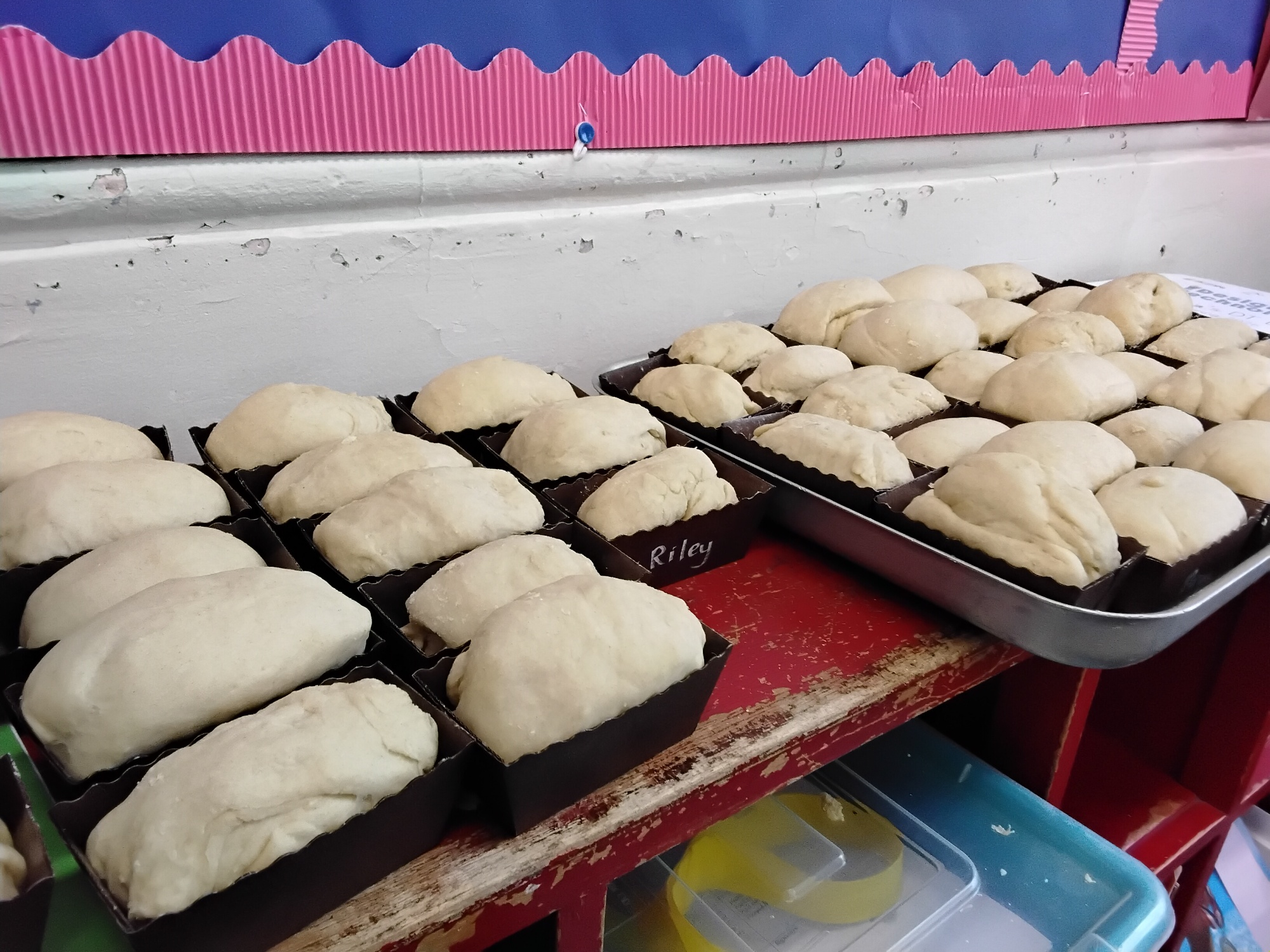 Bread ready to go in the oven
