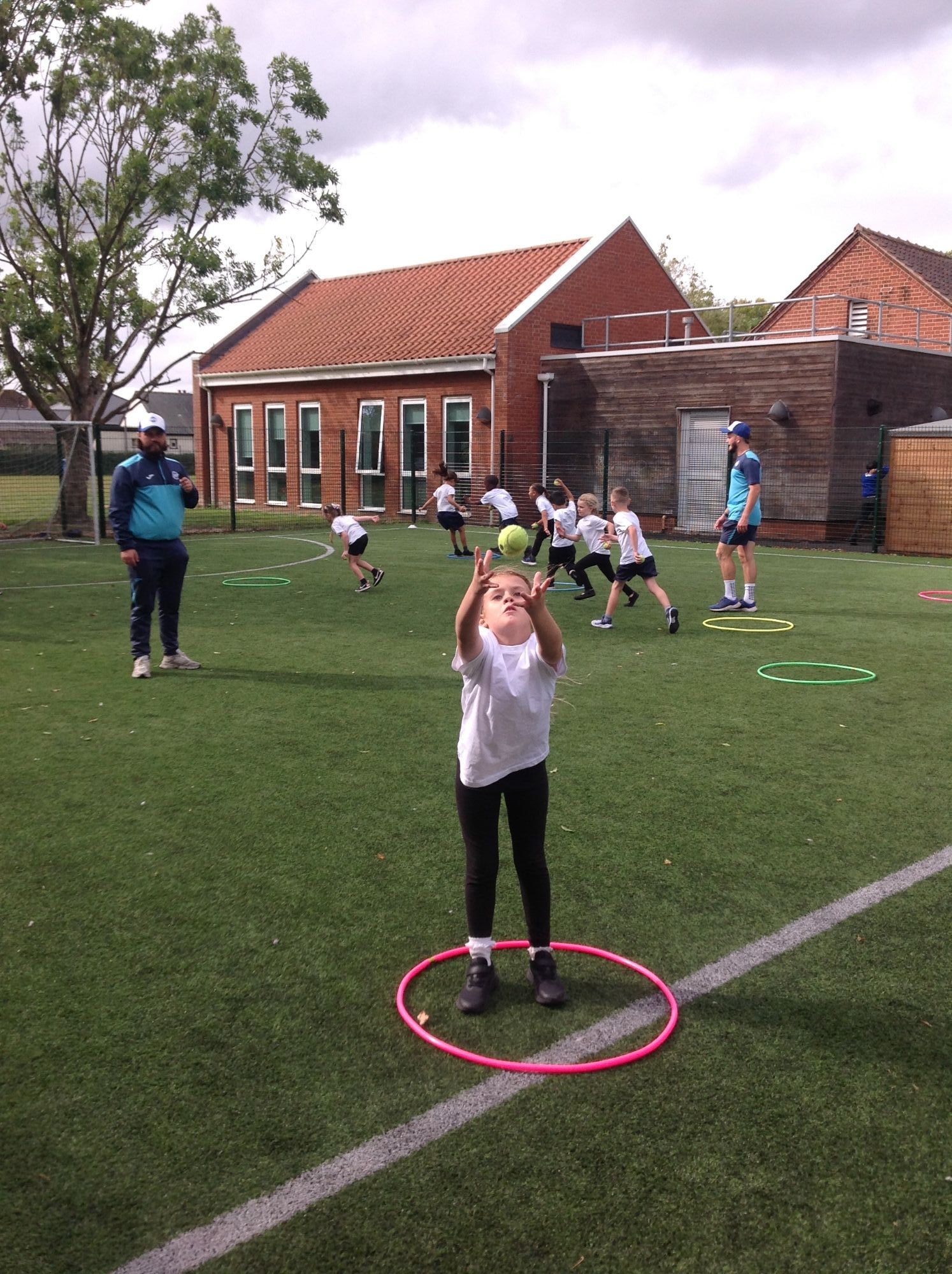 Throwing and catching a ball