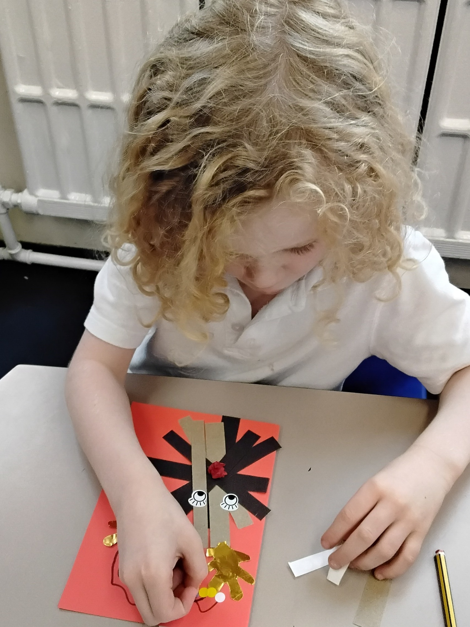 Decorating a Christmas Card