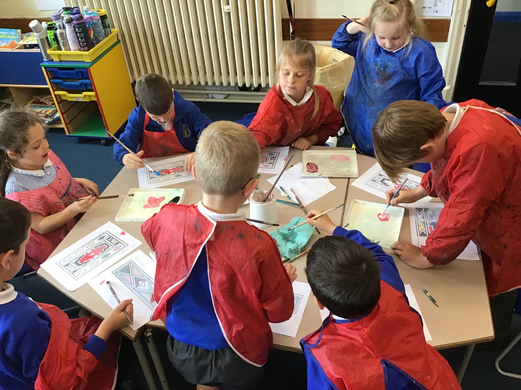 Children painting