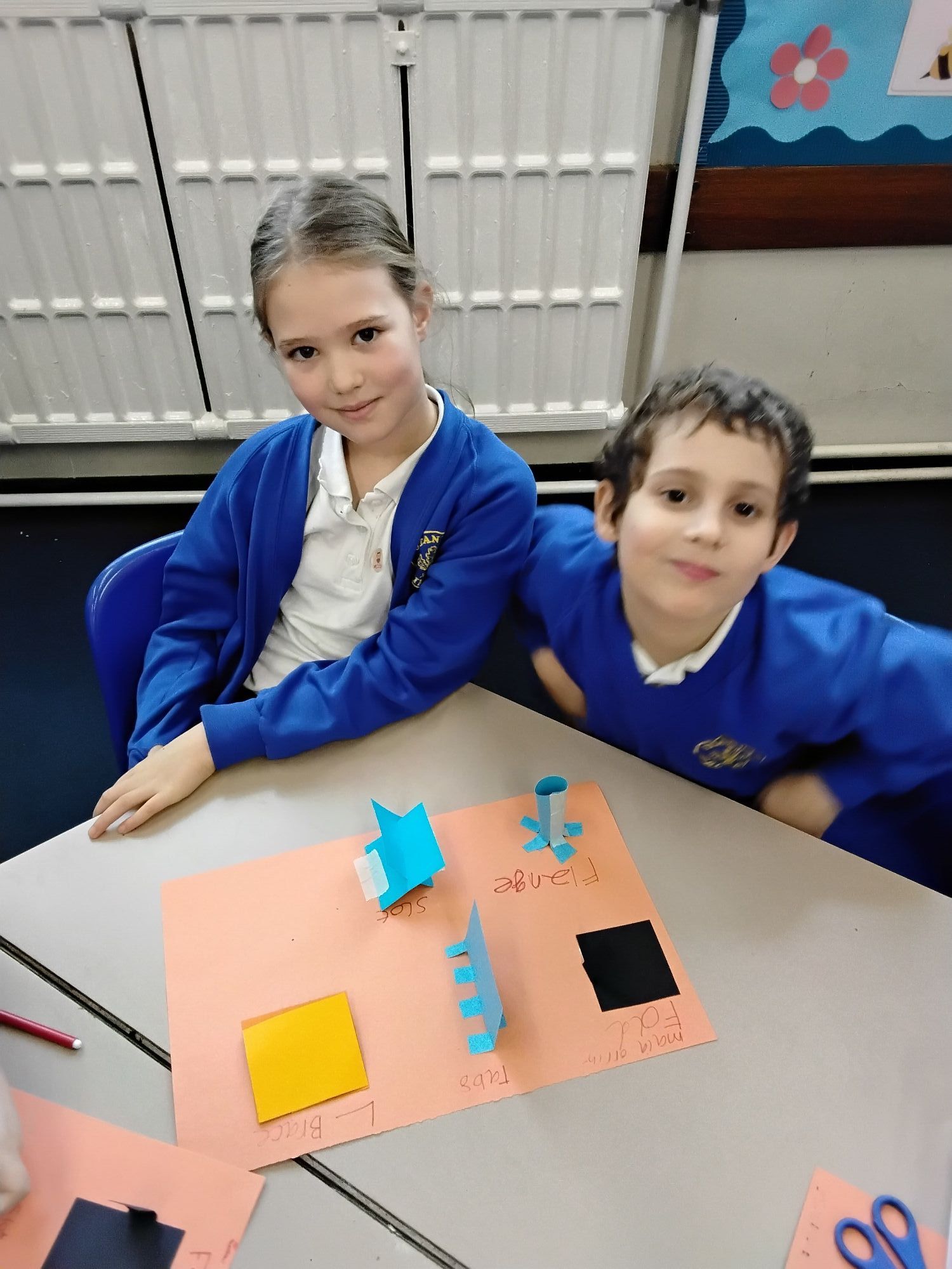 DT lesson practising joining techniques