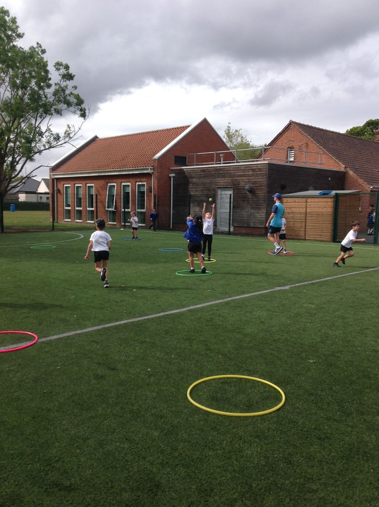 Throwing and catching a ball