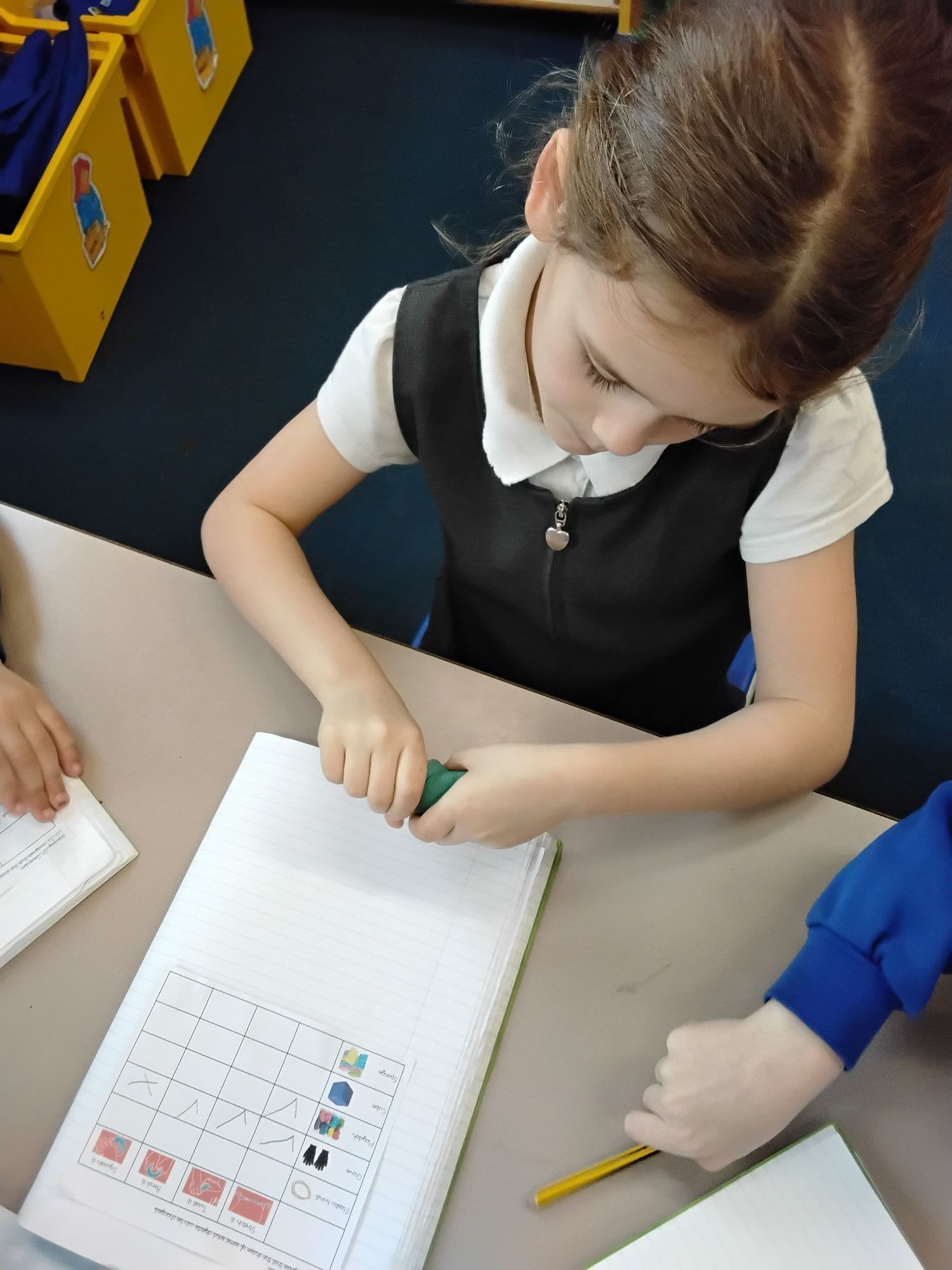 Testing different materials in Science lesson