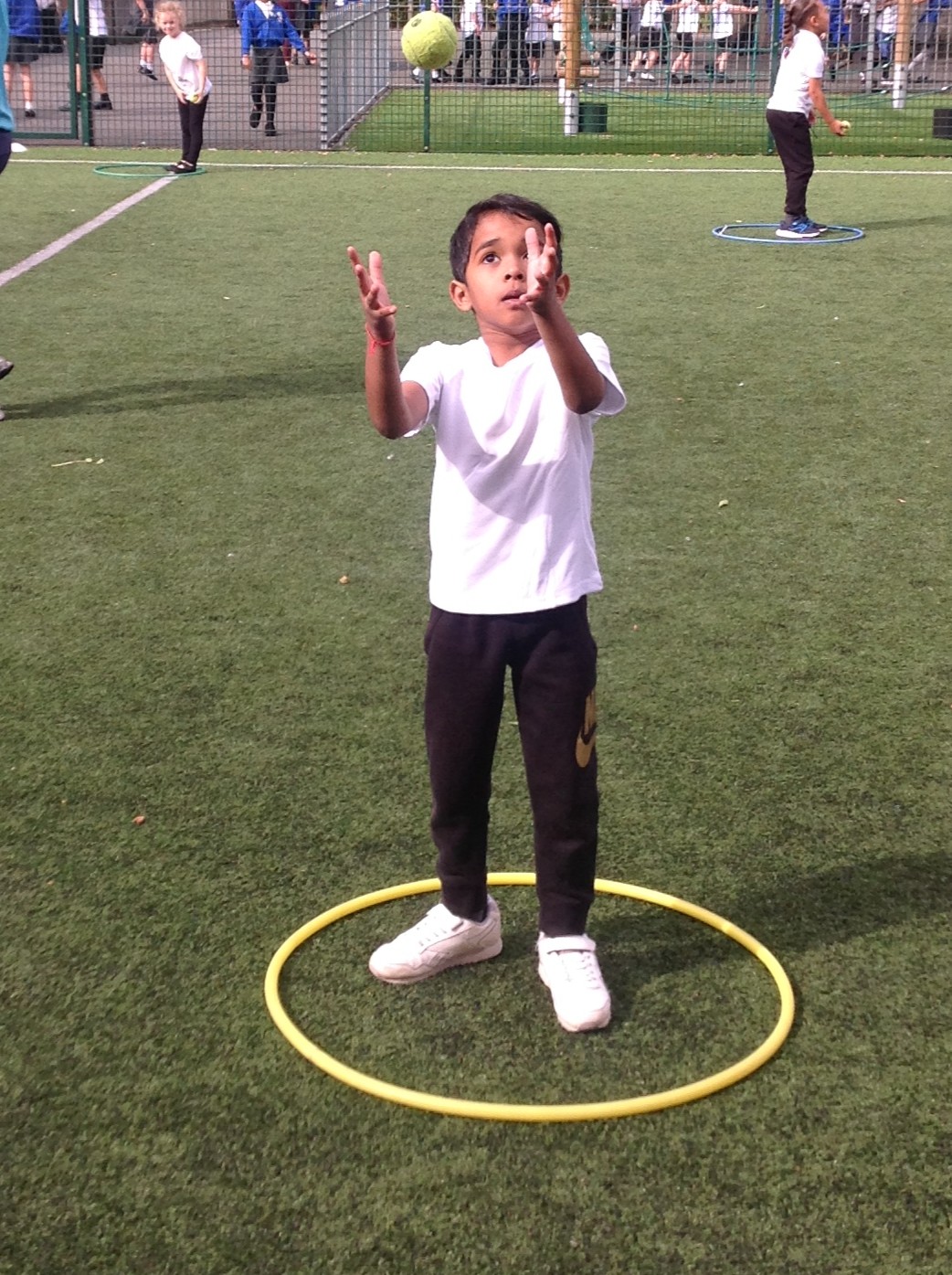 Throwing and catching a ball