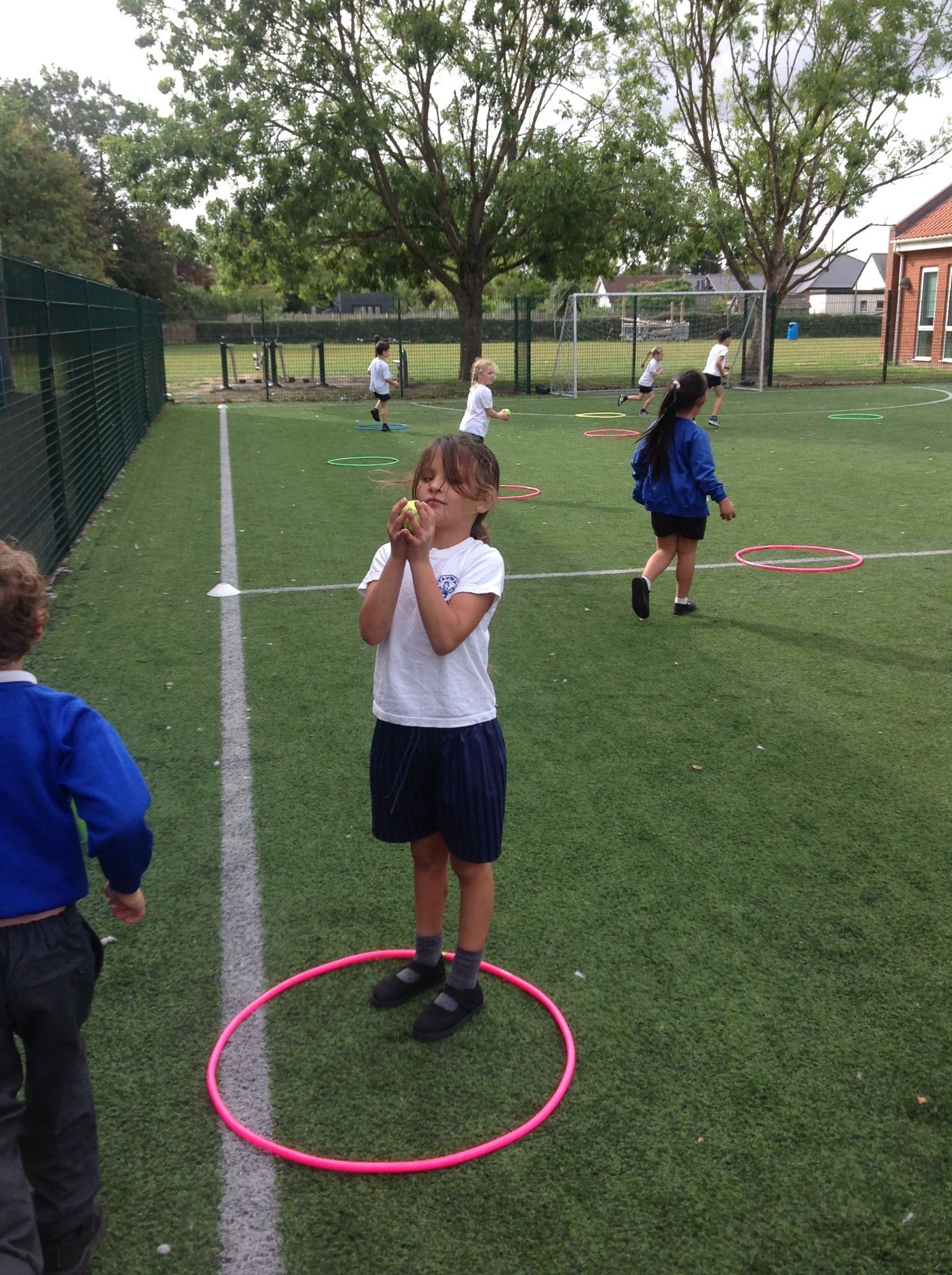 Throwing and catching a ball