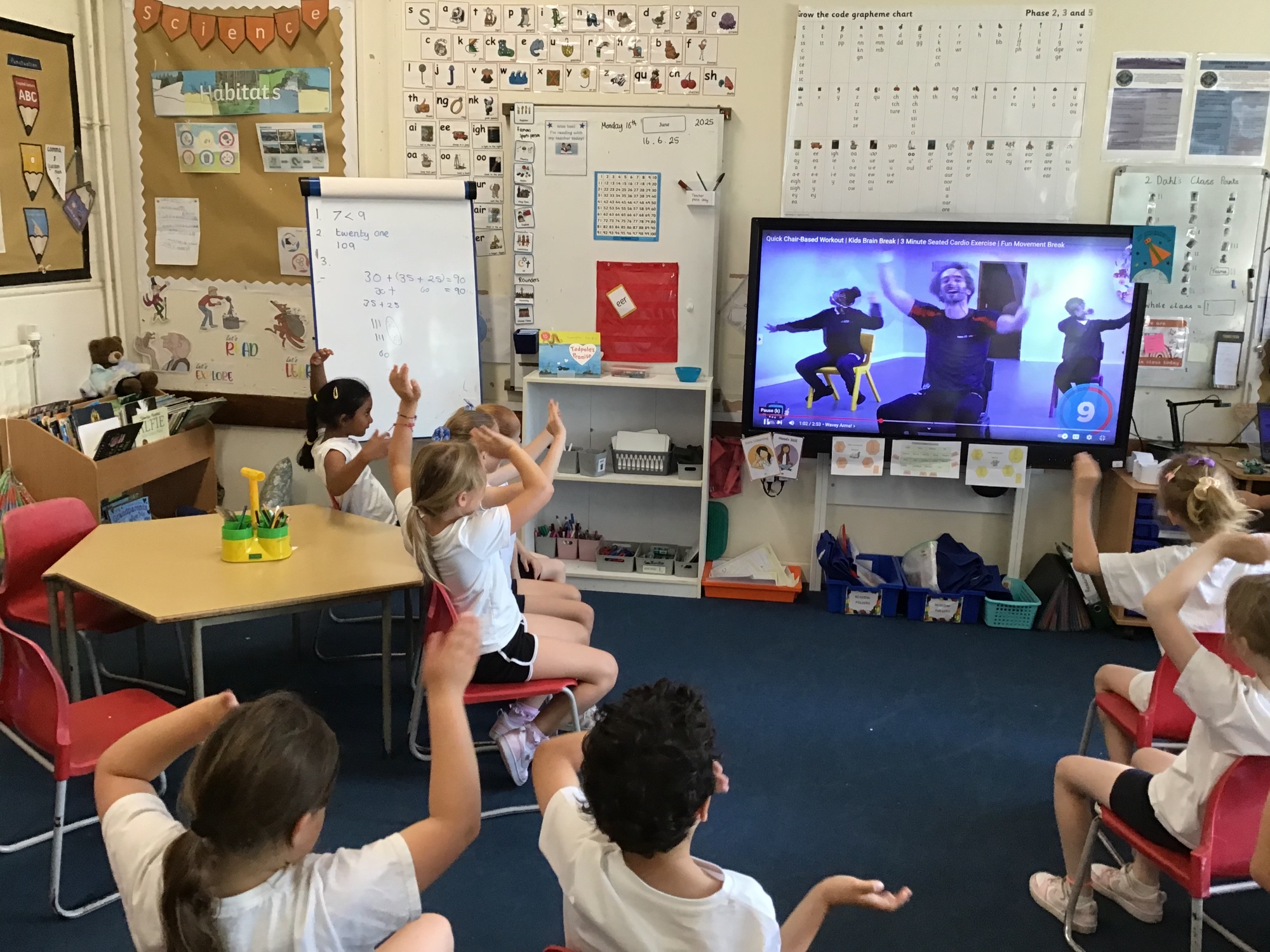 Children taking part in sports activity