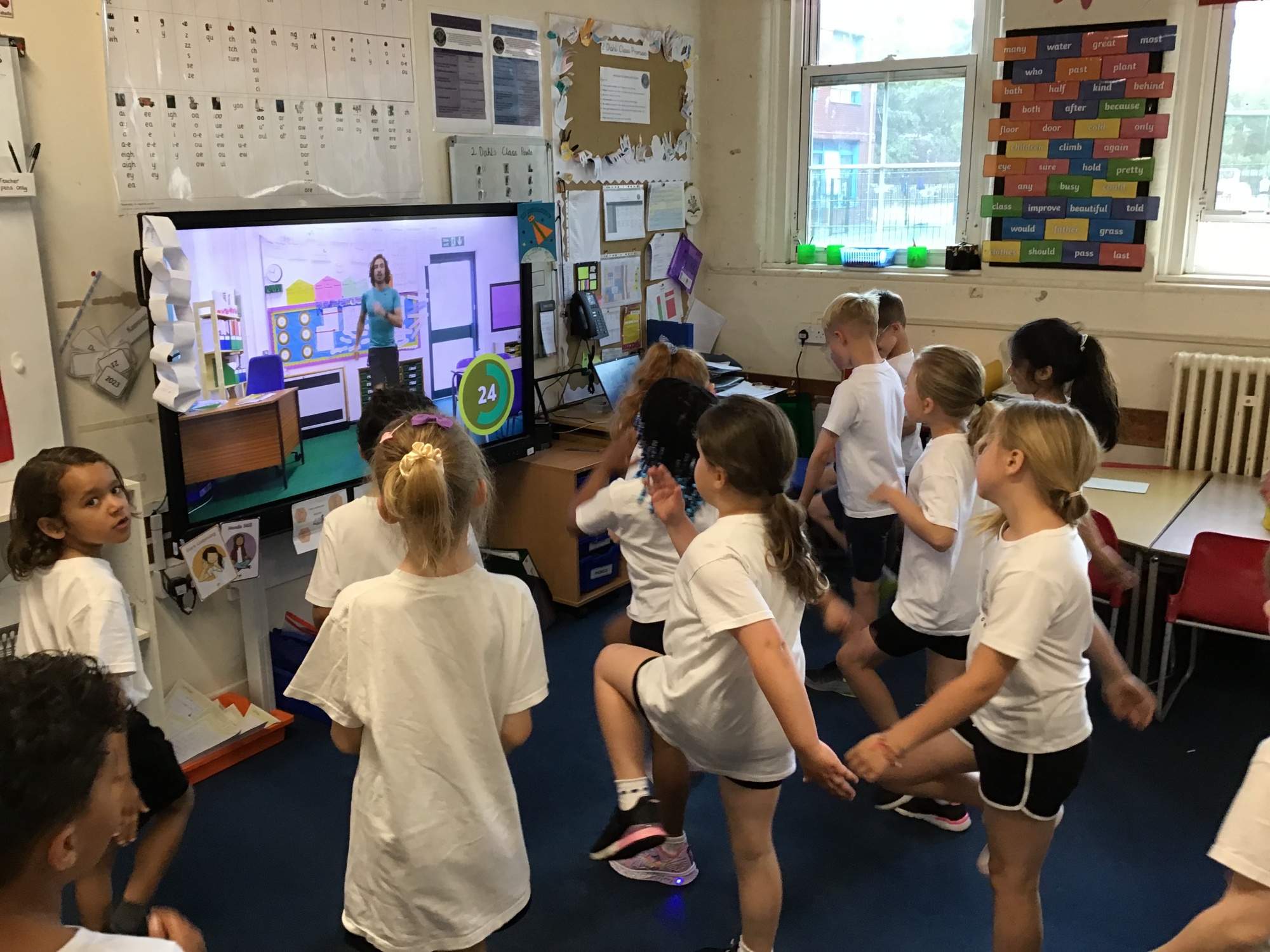 Children taking part in sports activity