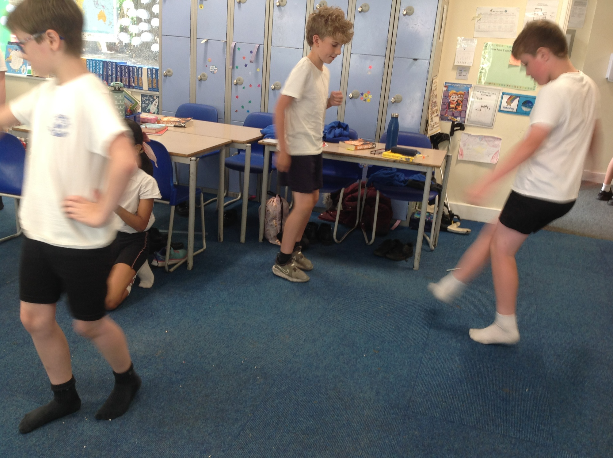 children in drama lesson